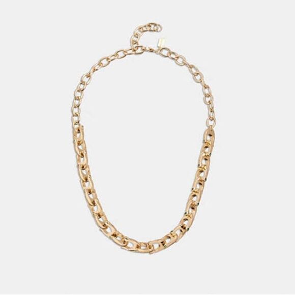 NWT, Storage Pouch & Gift 📦 Coach Chunky Signature Chain Link Necklace #TSNK - Picture 5 of 11